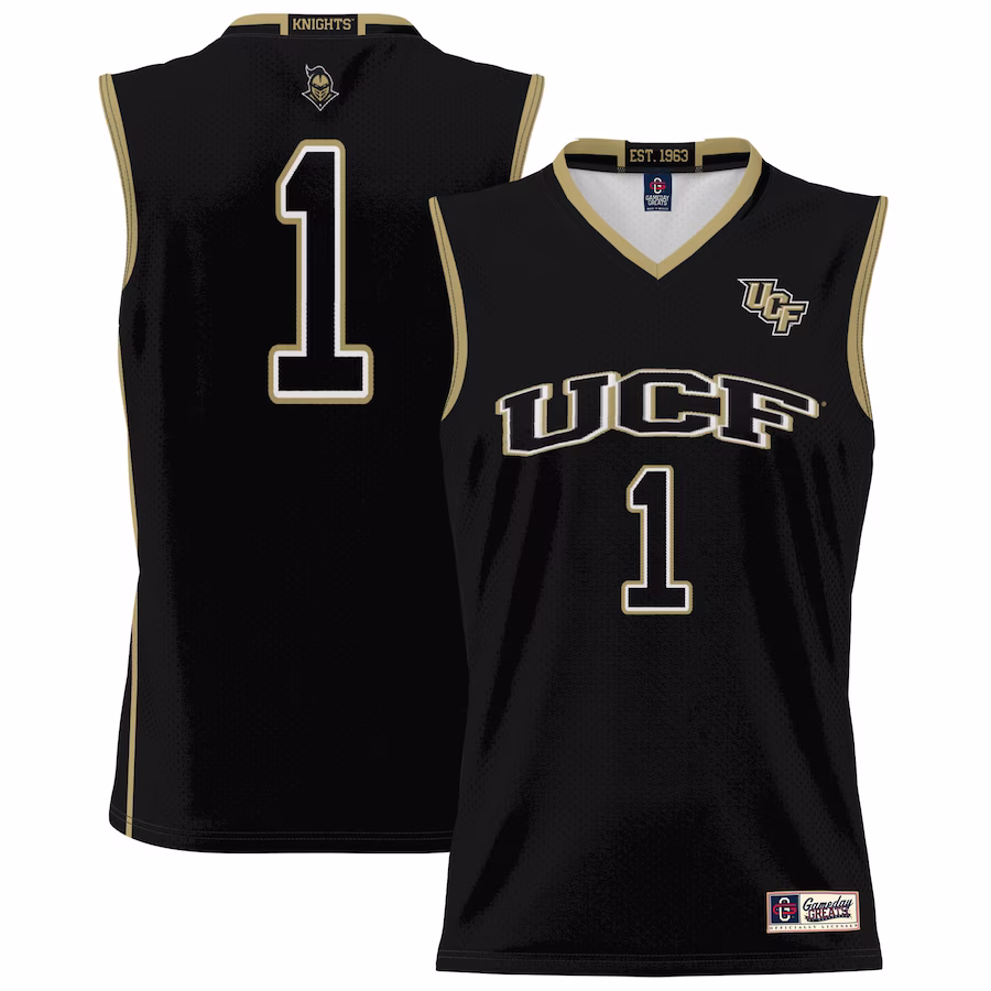 #1 UCF Knights GameDay Greats Unisex Lightweight Basketball Jersey - Black