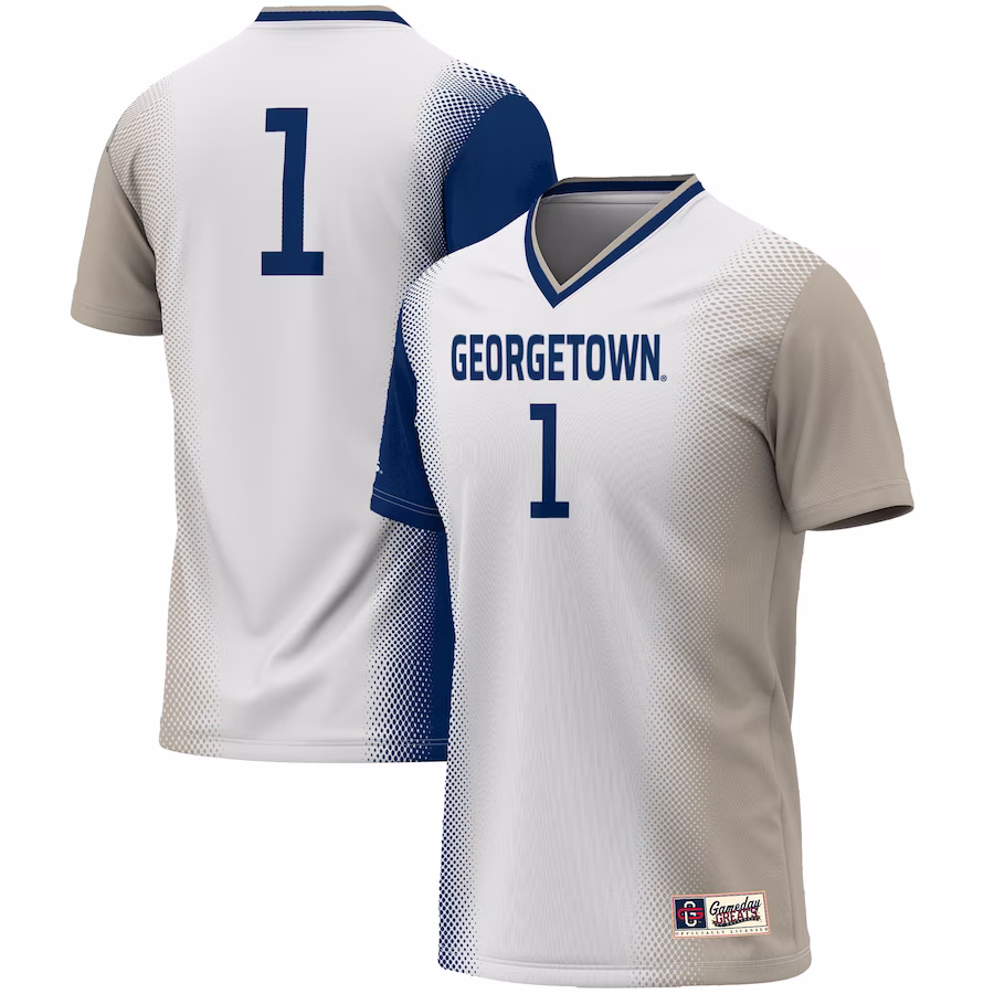 #1 Georgetown Hoyas GameDay Greats Unisex  Lightweight Women's Soccer Jersey - White