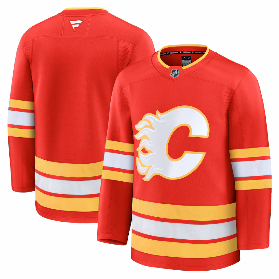 Men's Calgary Flames Fanatics Red Home Premium Jersey