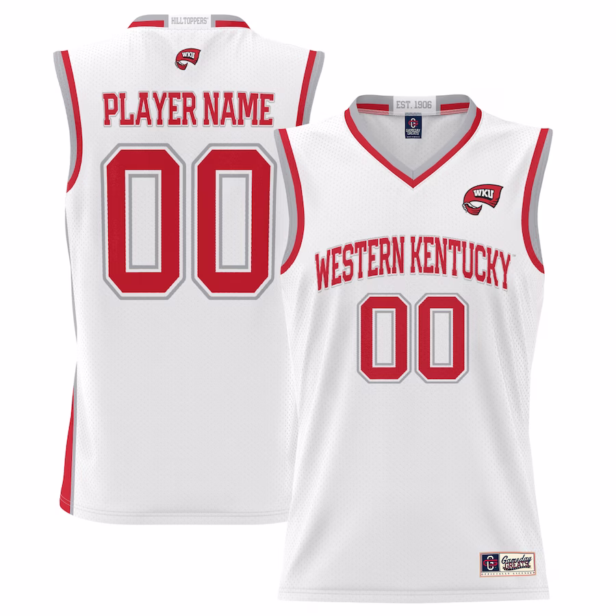 Western Kentucky Hilltoppers GameDay Greats Men's NIL Pick-A-Player Lightweight Basketball Jersey - White