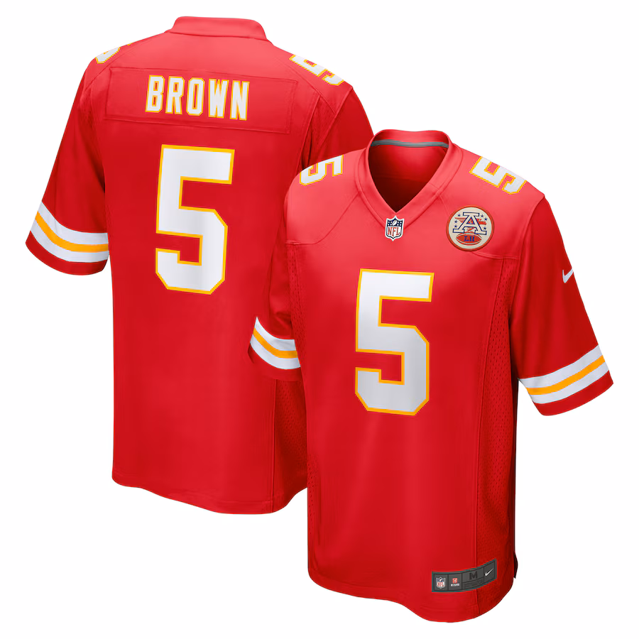 Men's Kansas City Chiefs Marquise Brown Nike Red Game Jersey