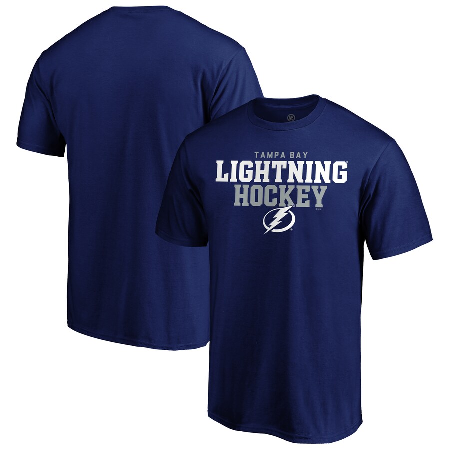 Men's Tampa Bay Lightning Navy Double Stack T-Shirt