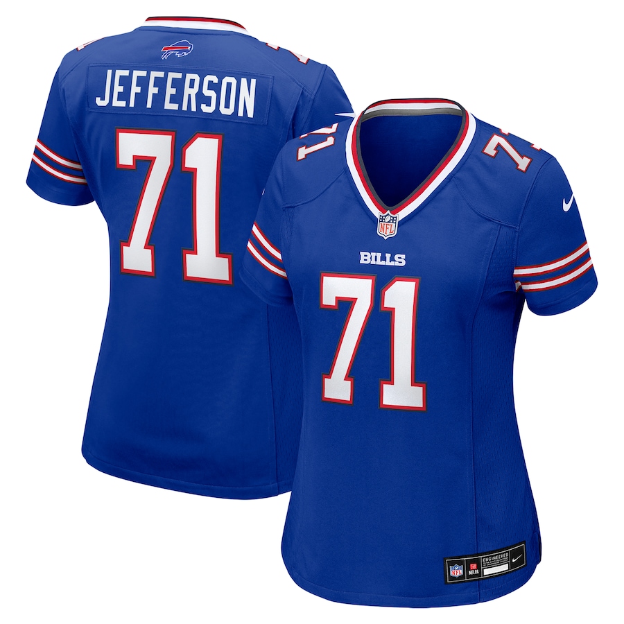 Women's Buffalo Bills Quinton Jefferson Nike Royal Game Jersey
