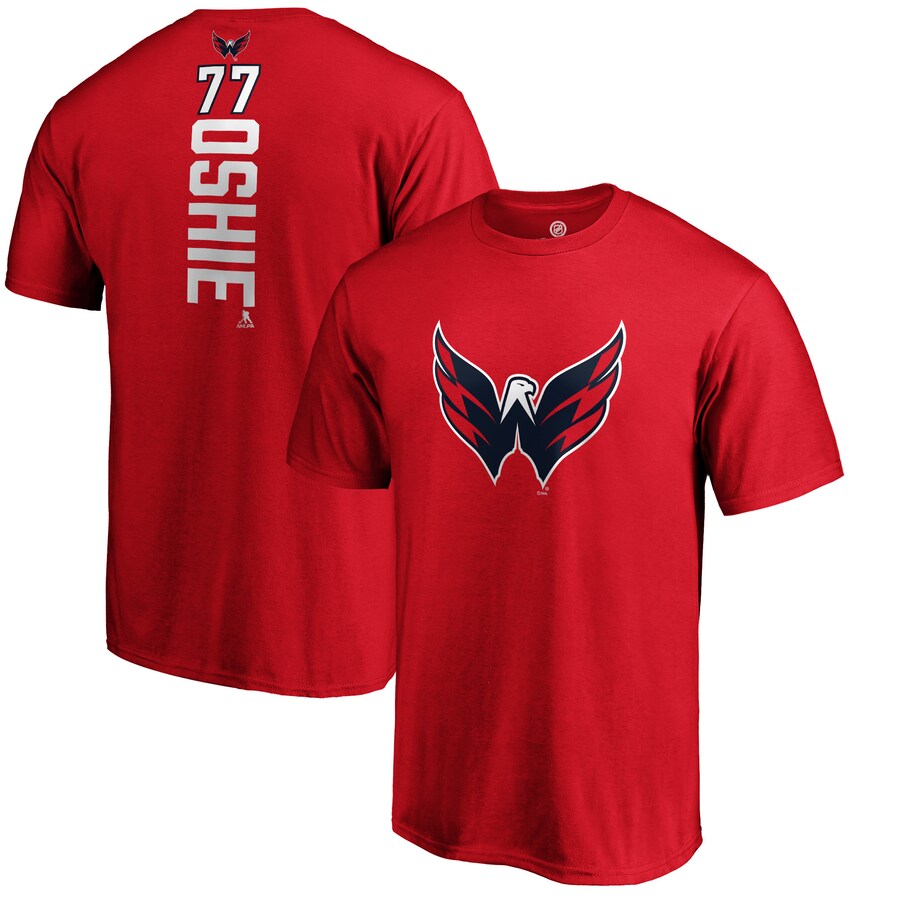 Men's Washington Capitals TJ Oshie Red Playmaker T-Shirt
