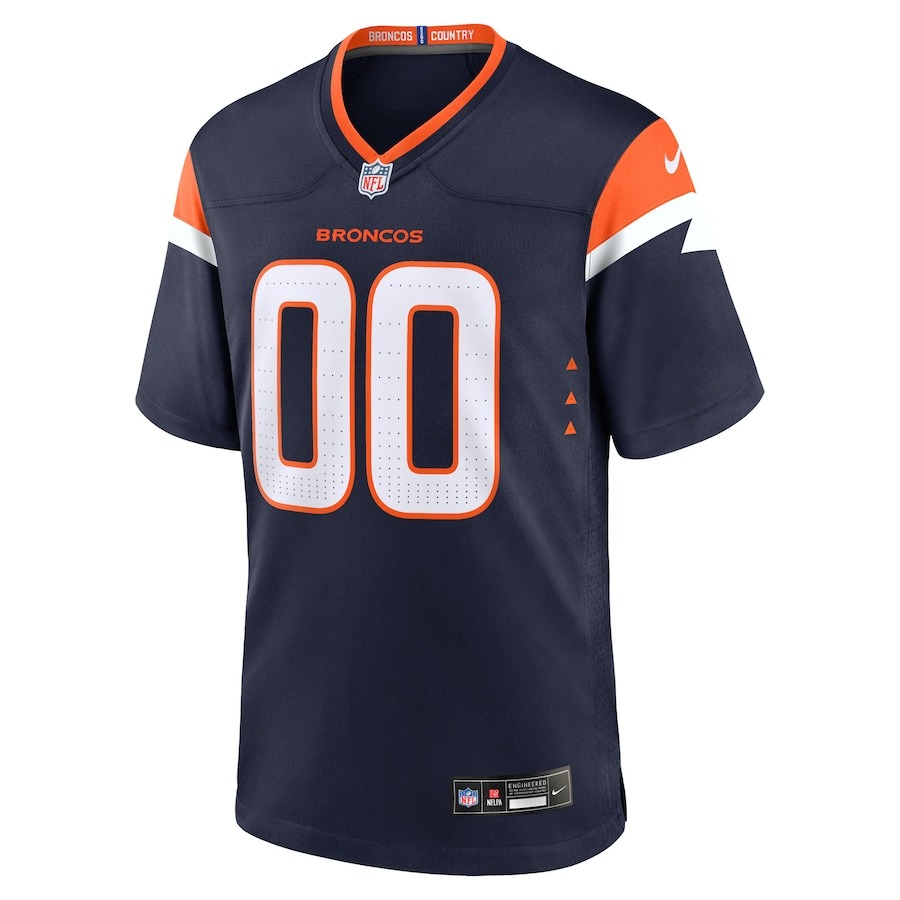 Men's Denver Broncos  Nike Navy Alternate Mile High Collection Custom Game Jersey