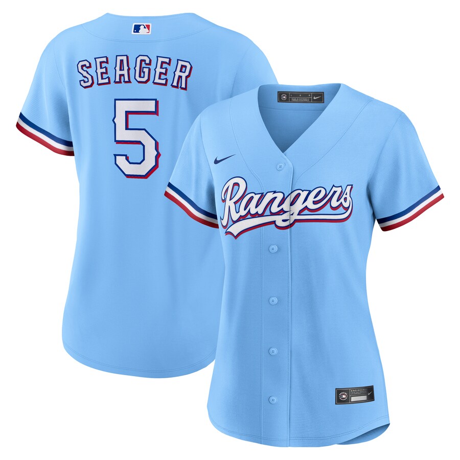 Women's Texas Rangers Corey Seager Nike Light Blue Alternate Replica Player Jersey