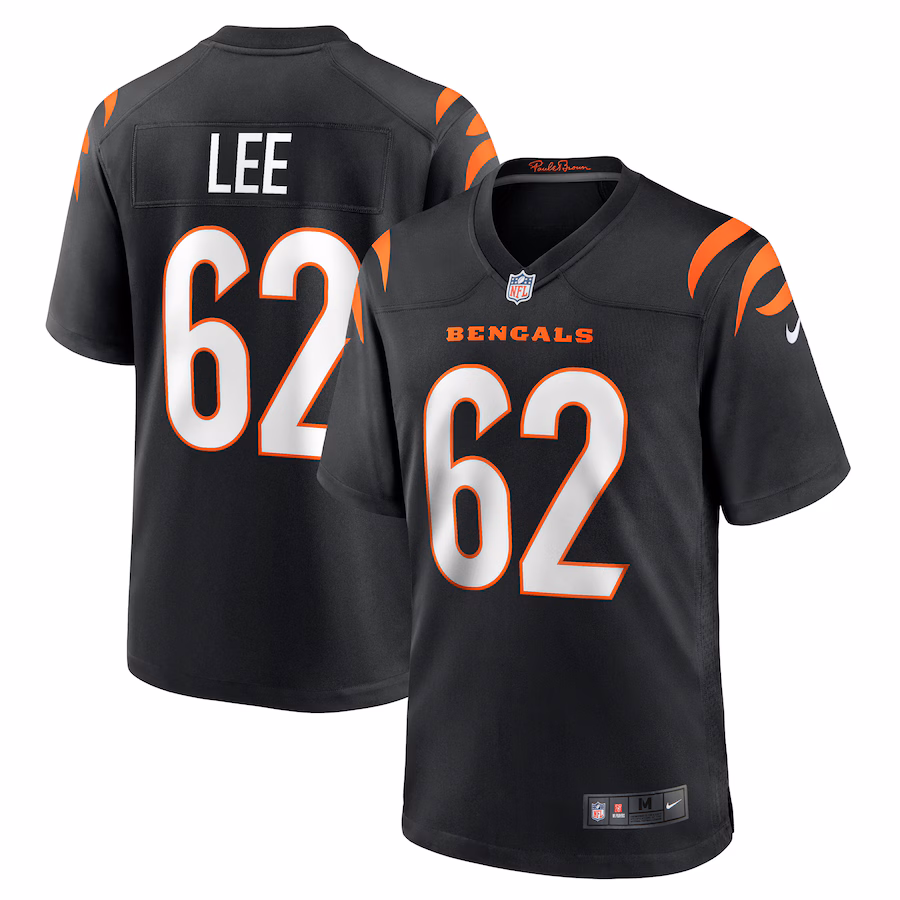 Men's Cincinnati Bengals Matt Lee Nike Black Game Jersey