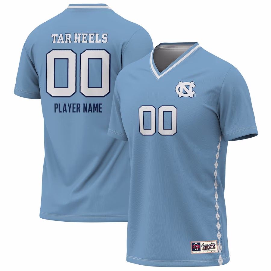 North Carolina Tar Heels GameDay Greats Youth NIL Pick-A-Player Lightweight Men's Soccer Jersey - Carolina Blue
