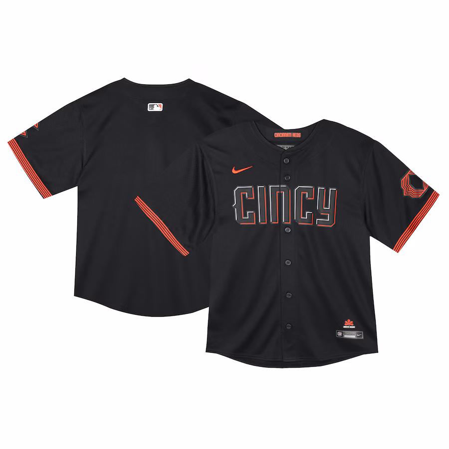 Toddler Cincinnati Reds  Nike Black City Connect Limited Jersey