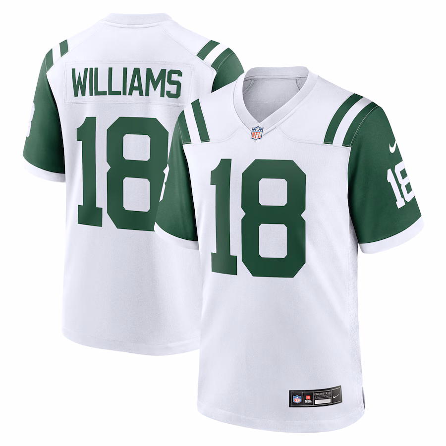 Men's New York Jets Mike Williams Nike White Classic Alternate Player Game Jersey