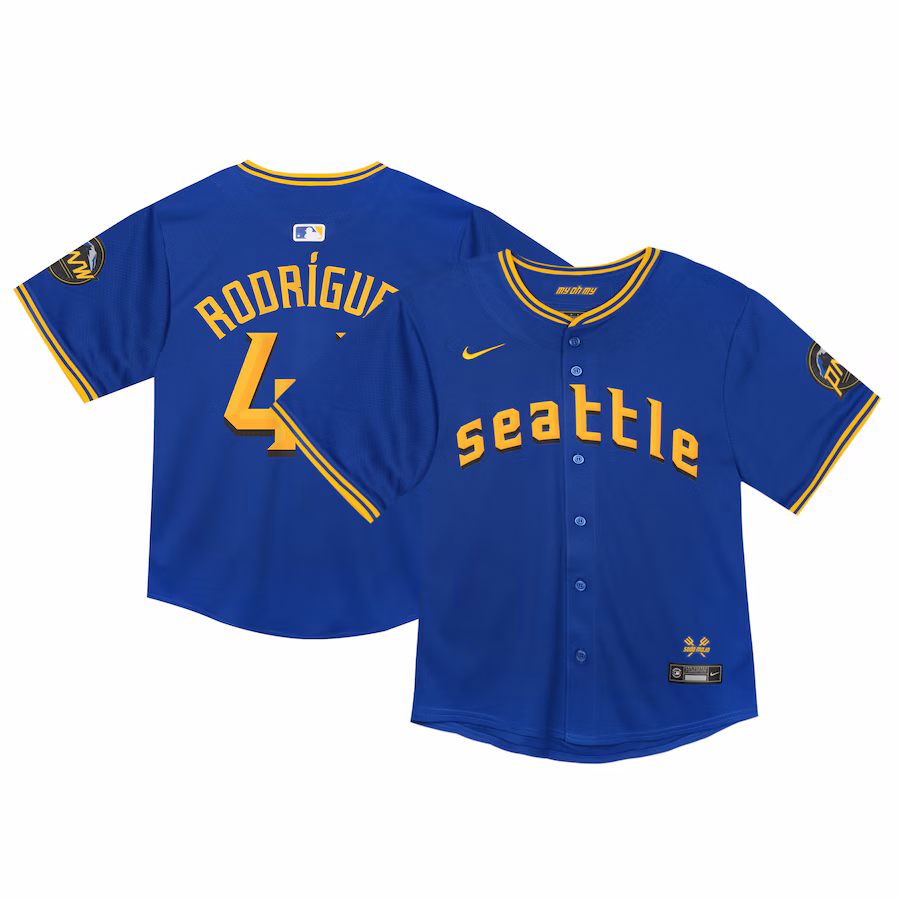 Toddler Seattle Mariners  Nike Navy City Connect Limited Player Jersey