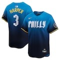 Men's Philadelphia Phillies Bryce Harper Nike Blue 2024 City Connect Limited Player Jersey