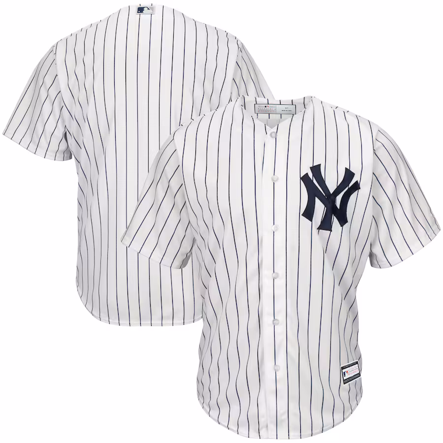 Men's New York Yankees White Big & Tall Replica Team Jersey