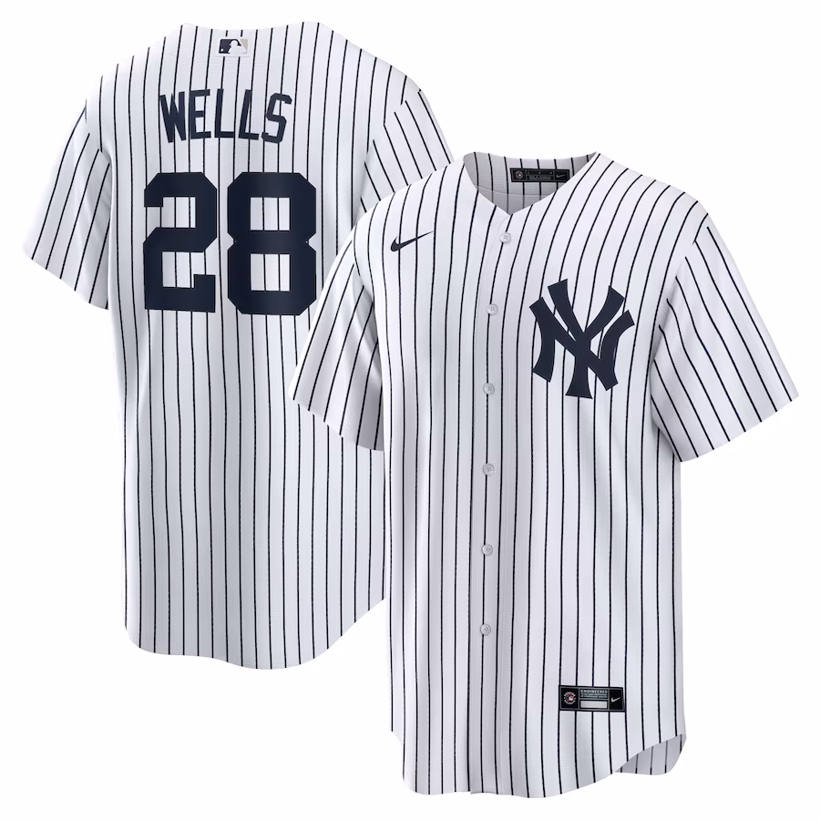 Men's New York Yankees Austin Wells Nike White Home Replica Jersey