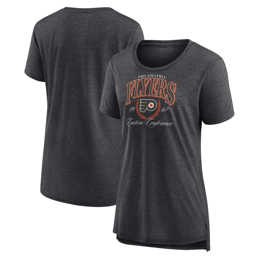 Women's Philadelphia Flyers Gray Reign Supreme Tri-Blend T-Shirt