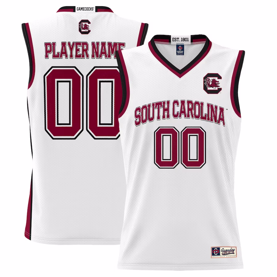 South Carolina Gamecocks GameDay Greats Unisex  Lightweight NIL Pick-A-Player Basketball Jersey - White