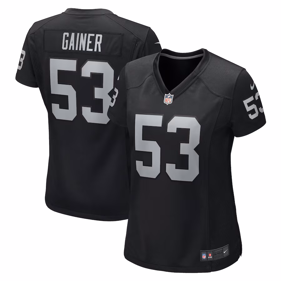 Women's Las Vegas Raiders Amari Gainer Nike Black Game Jersey