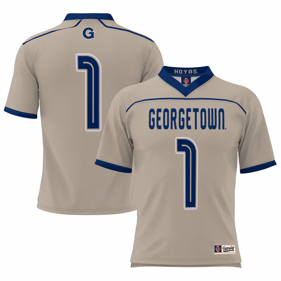 Georgetown Hoyas GameDay Greats #1 Lightweight Lacrosse Jersey - Gray