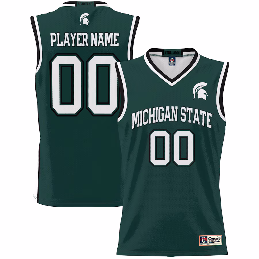 Michigan State Spartans GameDay Greats Unisex  Lightweight NIL Pick-A-Player Basketball Jersey - Green