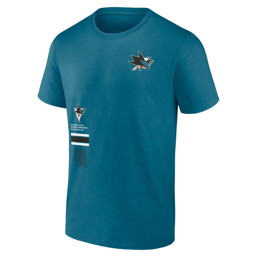 Men's San Jose Sharks Fanatics Teal Represent T-Shirt