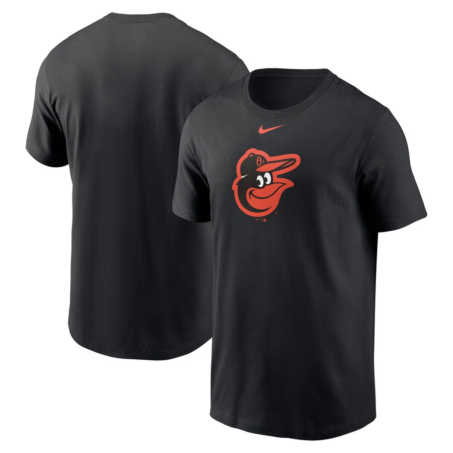 Men's Baltimore Orioles Nike Black Fuse Logo T-Shirt