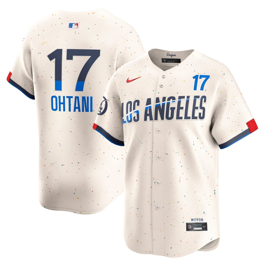 Men's Los Angeles Dodgers Shohei Ohtani Nike Cream City Connect Limited Player Jersey