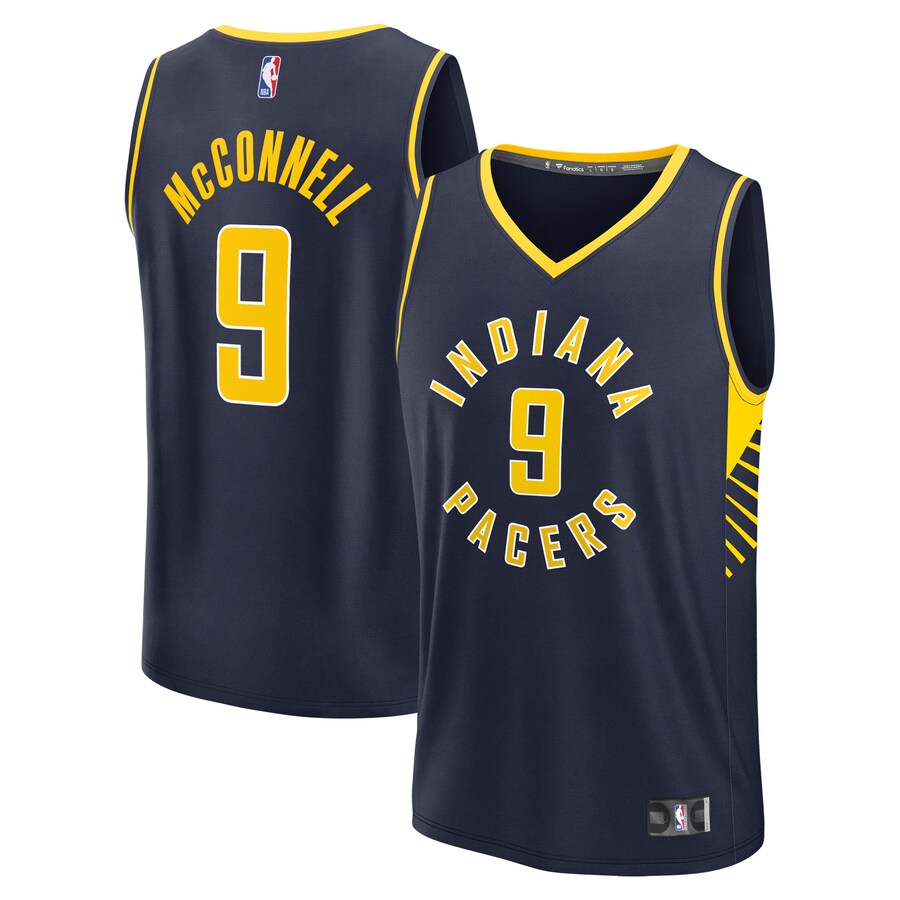 Youth Indiana Pacers T.J. McConnell Fanatics Navy Fast Break Replica Player Jersey - Icon Edition