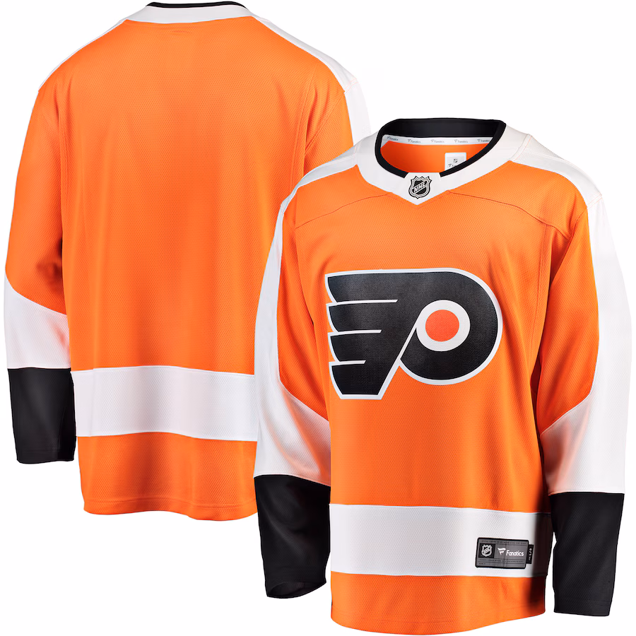 Men's Philadelphia Flyers Fanatics Orange Breakaway Home Jersey