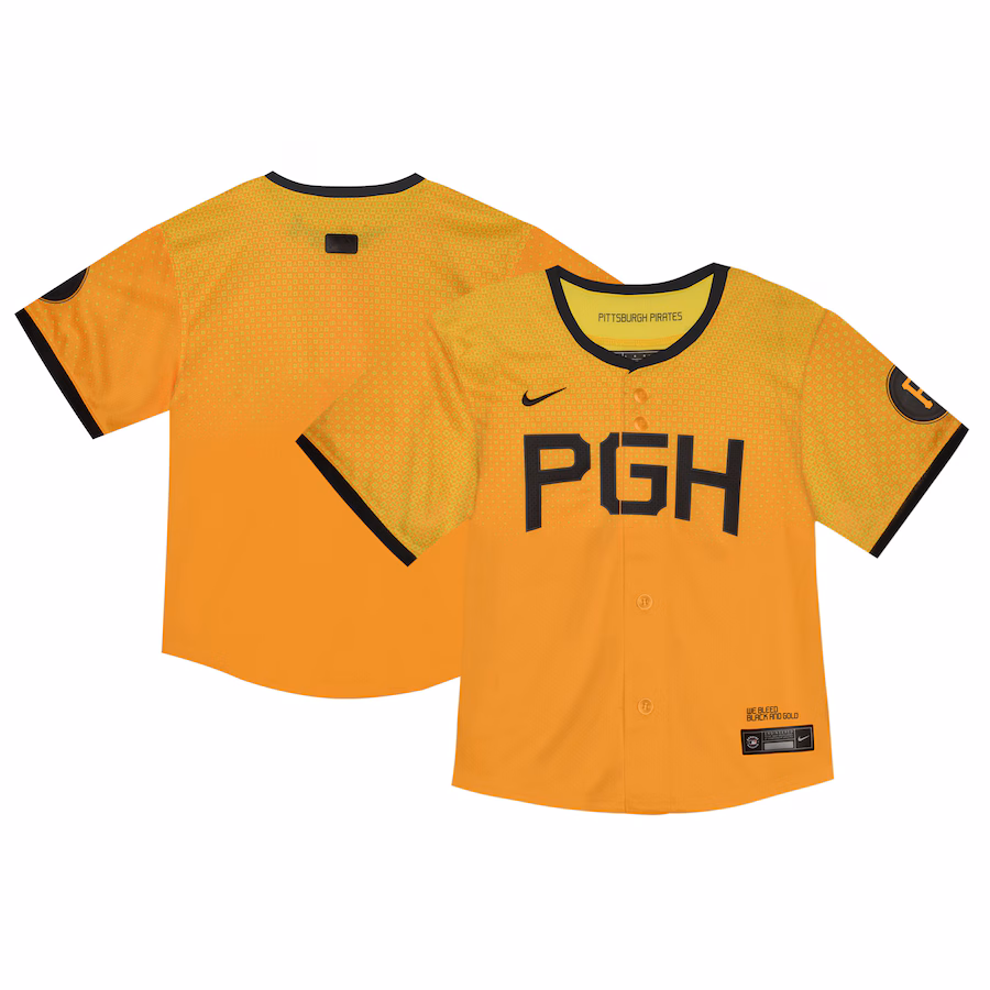 Toddler Pittsburgh Pirates  Nike Yellow City Connect Limited Jersey