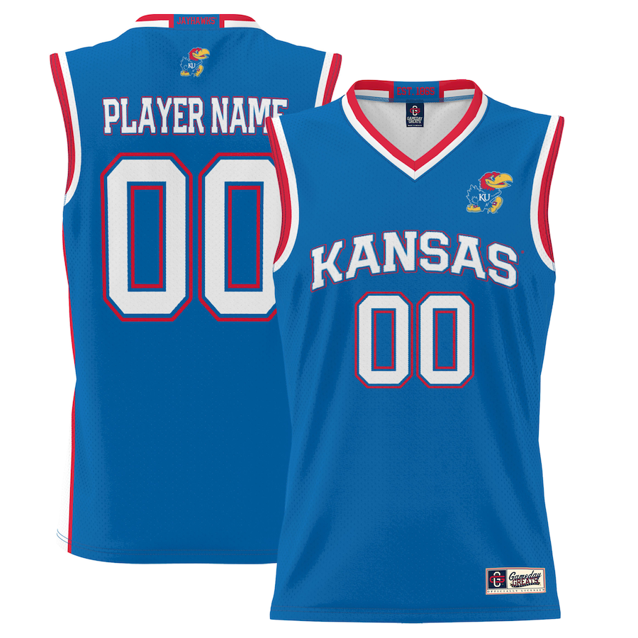 Kansas Jayhawks GameDay Greats  Lightweight NIL Pick-A-Player Basketball Jersey - Royal