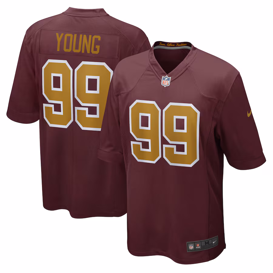 Men's Washington Football Team Chase Young Nike Burgundy Alternate Game Jersey