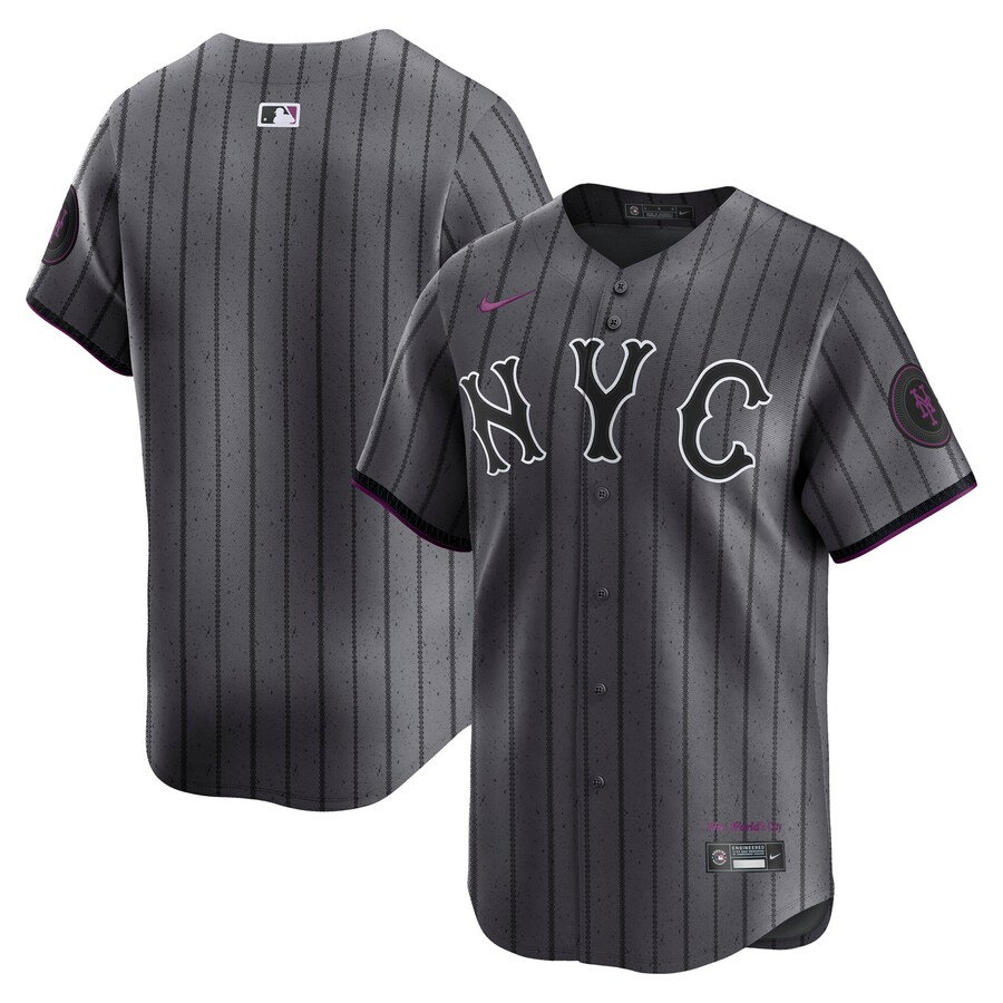 Men's New York Mets Nike Gray City Connect Limited Jersey