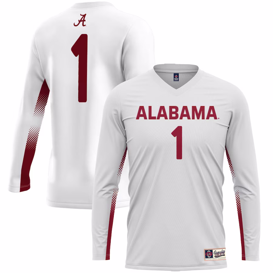 #1 Alabama Crimson Tide GameDay Greats Youth Lightweight Volleyball Fashion Jersey �?White