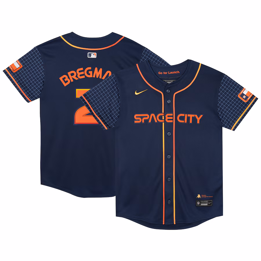 Preschool Houston Astros Alex Bregman Nike Navy City Connect Limited Player Jersey
