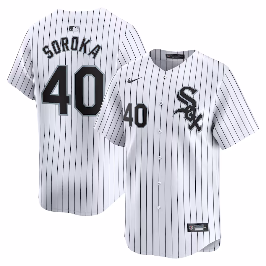 Men's Chicago White Sox Michael Soroka Nike White Home Limited Player Jersey
