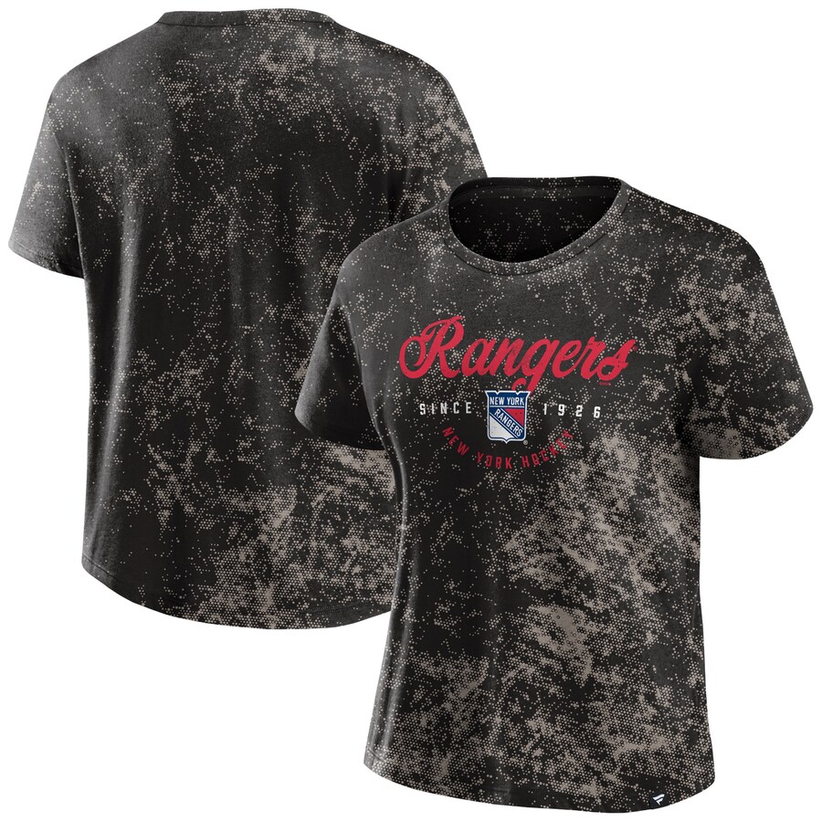 Women's New York Rangers Fanatics Black Breakaway T-Shirt