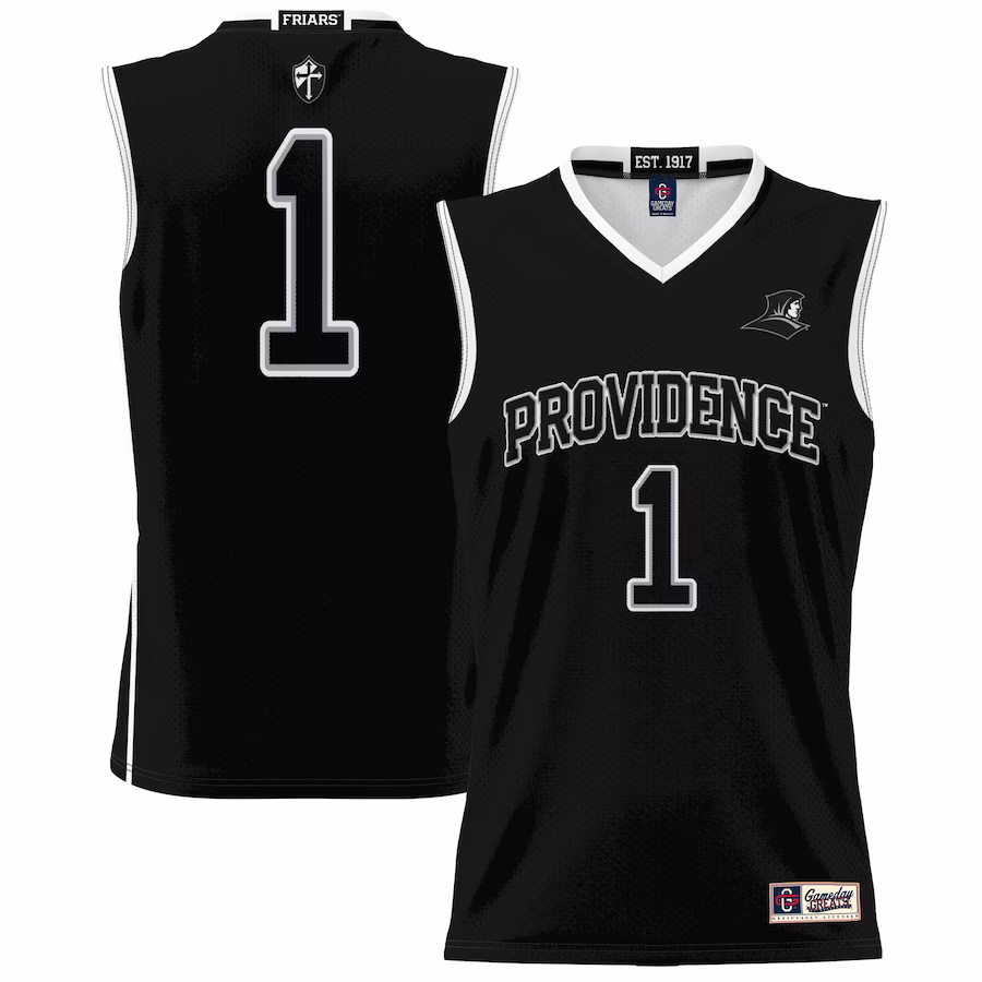 #1 Providence Friars GameDay Greats Unisex Lightweight Basketball Jersey - Black