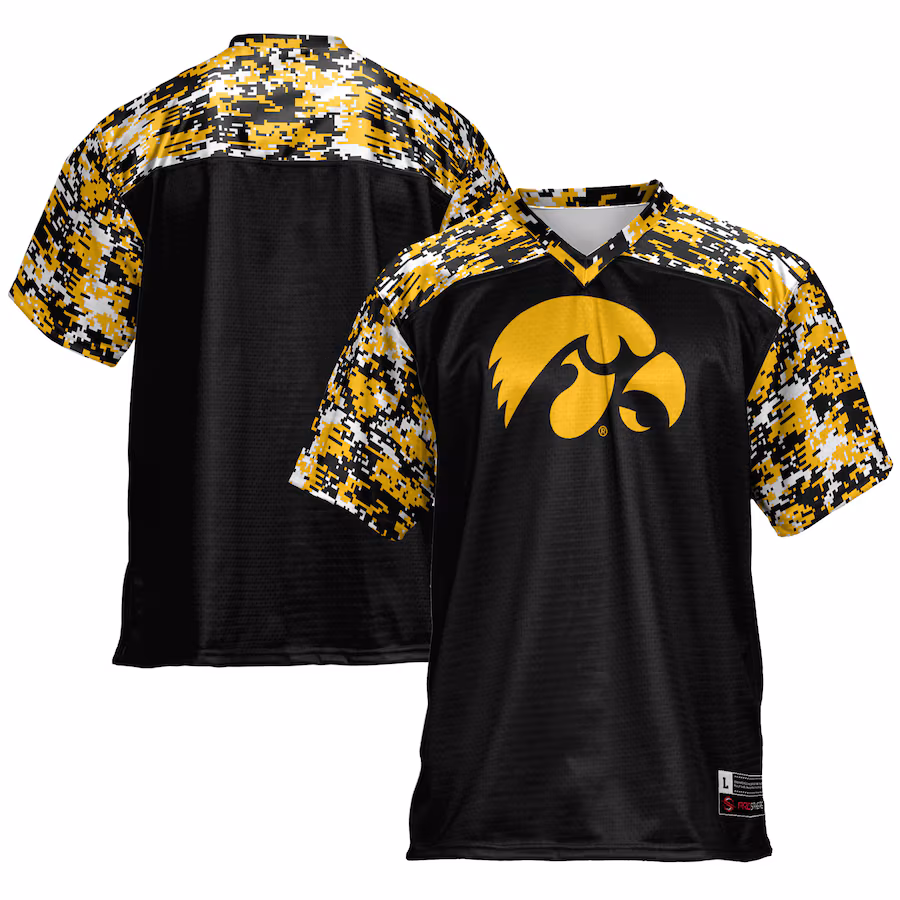 Men's GameDay Greats Black Iowa Hawkeyes Football Jersey