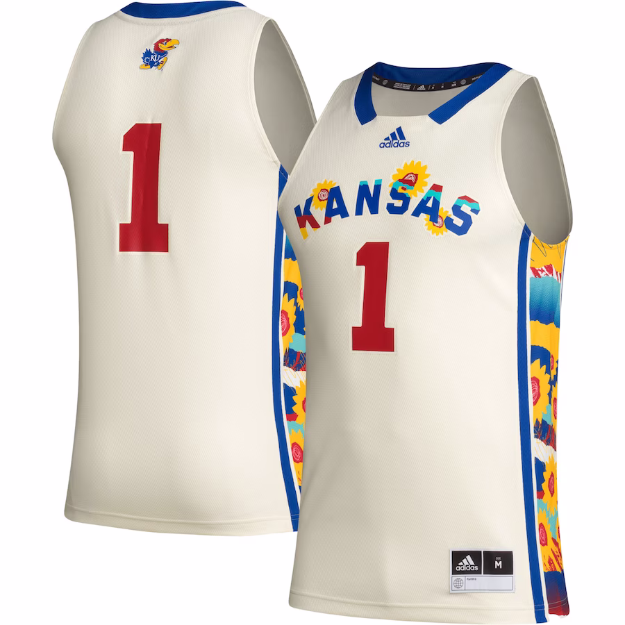 #1 Kansas Jayhawks adidas Honoring Black Excellence Basketball Jersey - Khaki