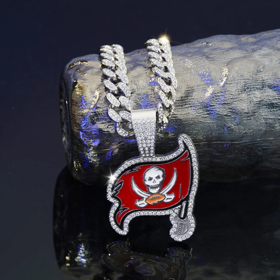 Tampa Bay Buccaneers Football Necklace for Fans