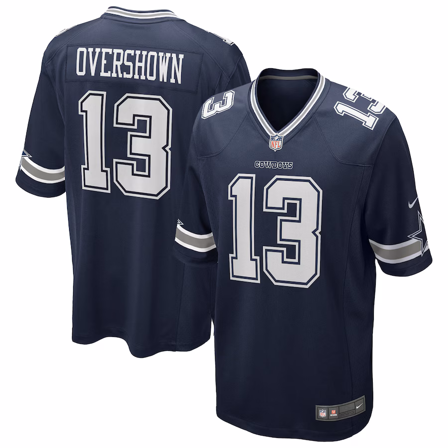 Men's Dallas Cowboys DeMarvion Overshown Nike Navy Game Jersey