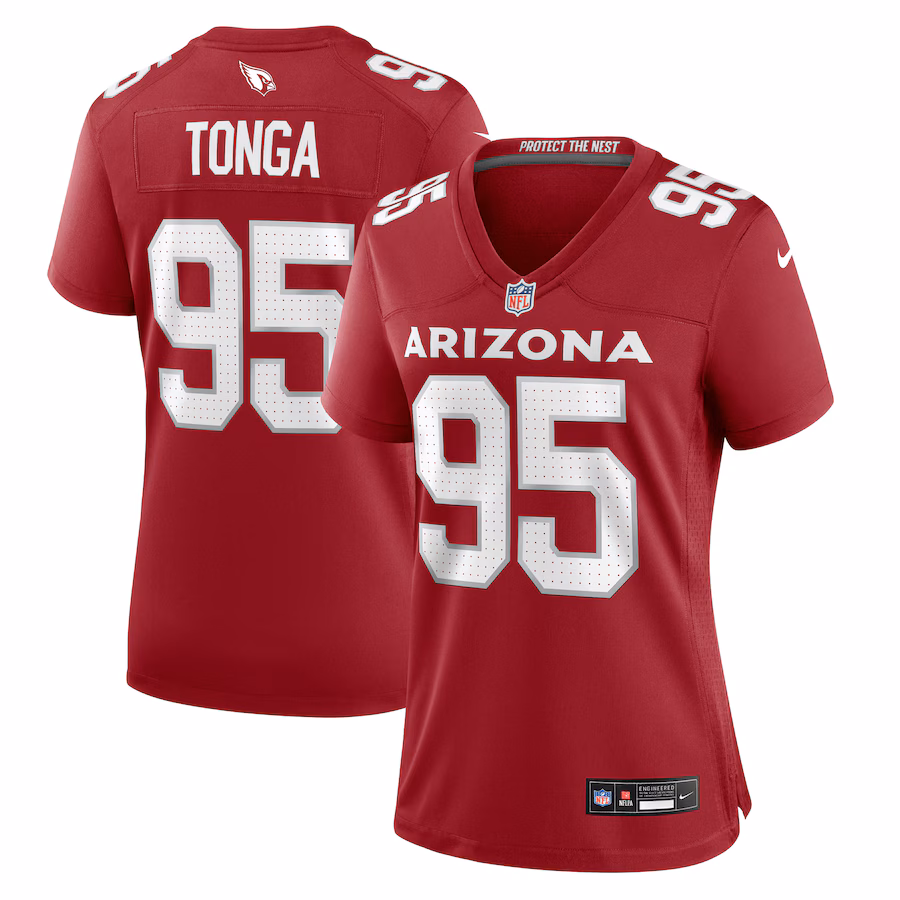 Women's Arizona Cardinals Khyiris Tonga Nike Cardinal Game Jersey