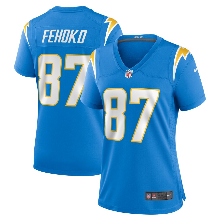 Women's Los Angeles Chargers Simi Fehoko Nike  Powder Blue  Game Jersey