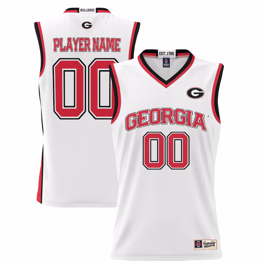 Georgia Bulldogs GameDay Greats Youth NIL Pick-A-Player Lightweight Basketball Jersey - White