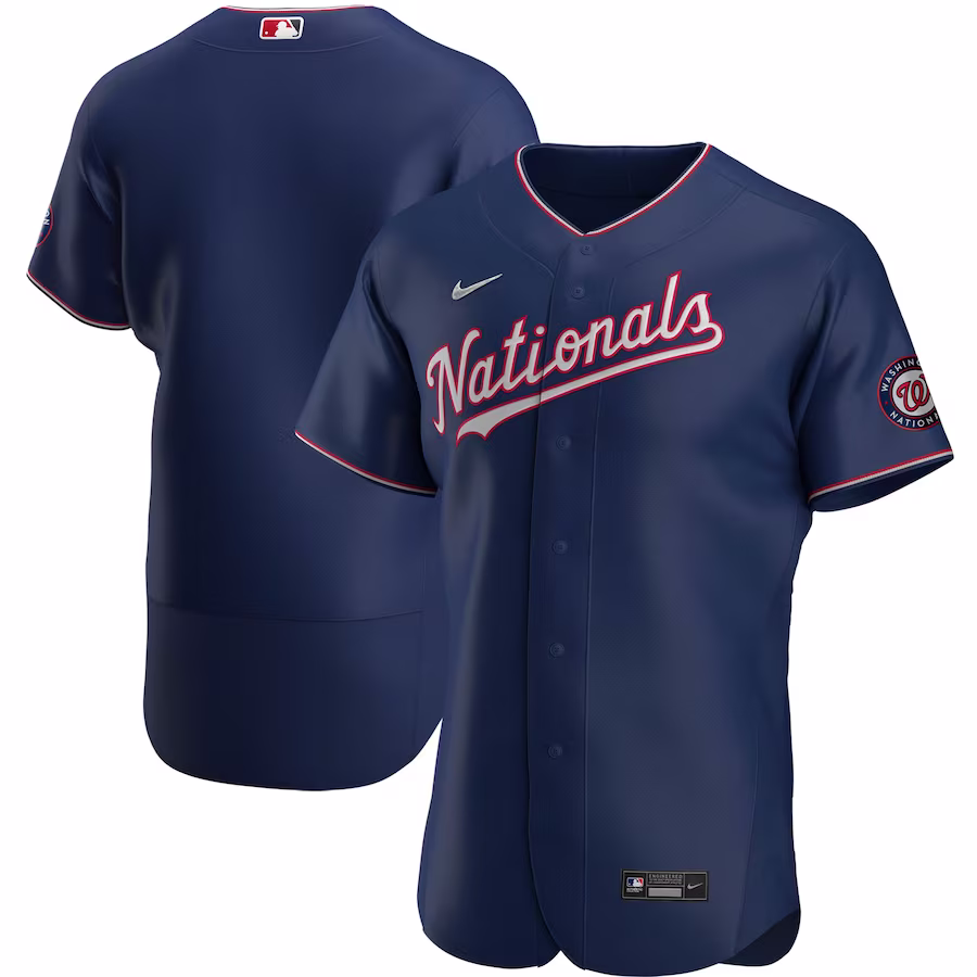 Men's Washington Nationals Nike Navy Alternate Authentic Team Jersey
