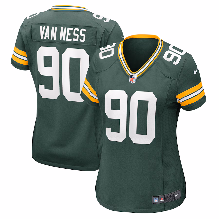 Women's Green Bay Packers Lukas Van Ness Nike Green Game Jersey