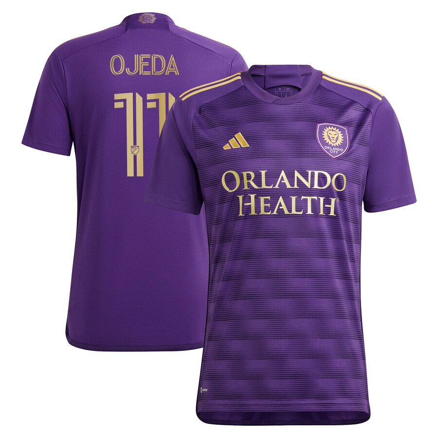 Men's Orlando City SC Mart��n Ojeda adidas Purple 2023 The Wall Kit Replica Player Jersey