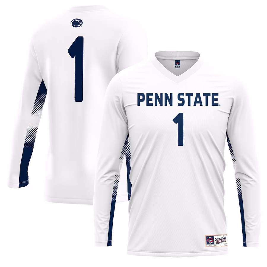 #1 Penn State Nittany Lions GameDay Greats Unisex Lightweight Volleyball Jersey - White