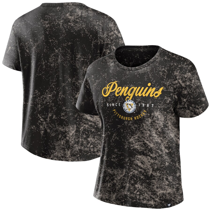 Women's Pittsburgh Penguins Fanatics Black Breakaway T-Shirt