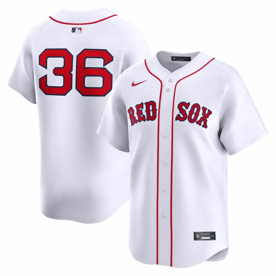 Men's Boston Red Sox Triston Casas Nike White Home Limited Player Jersey